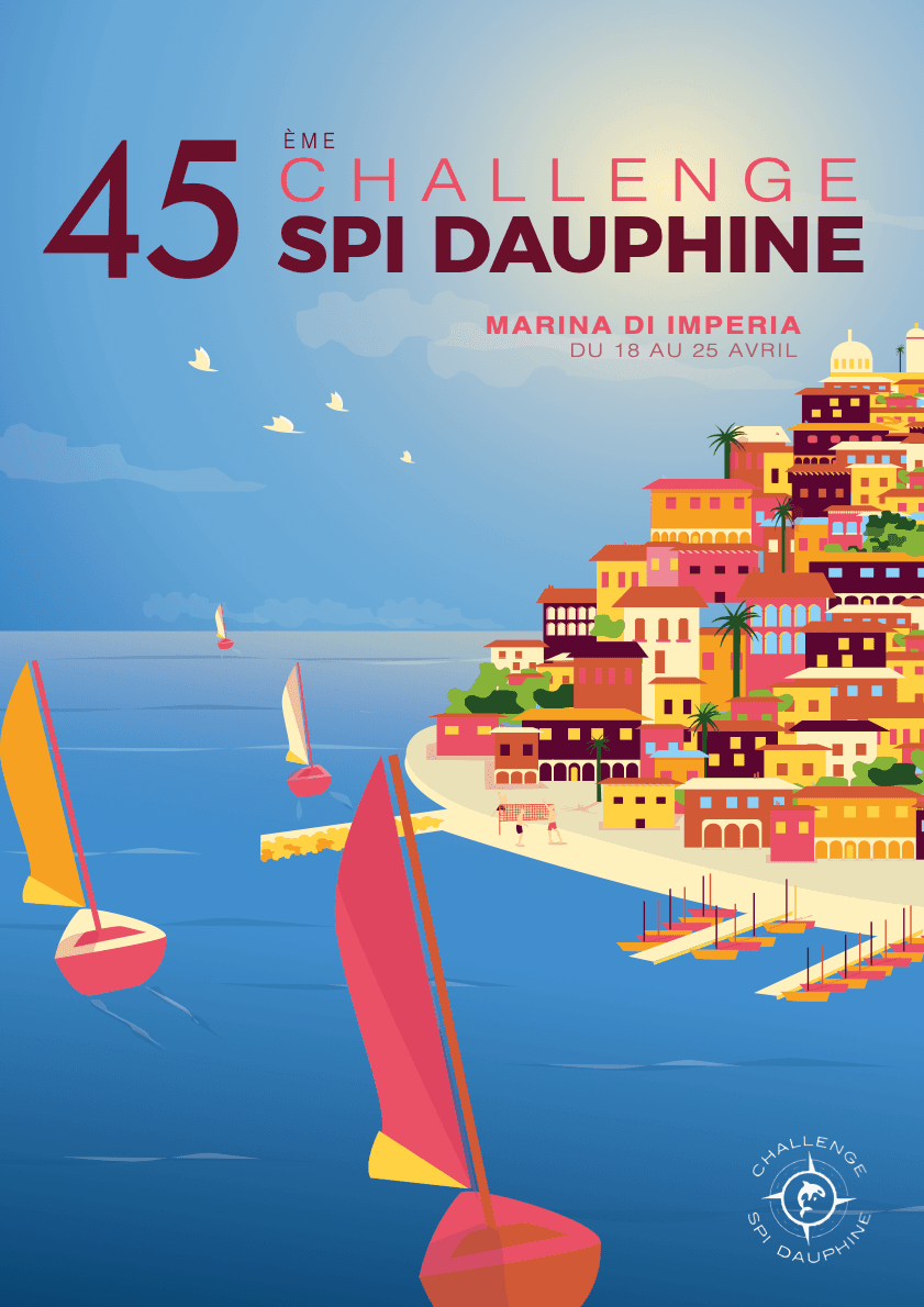 Affiche officielle 45ème Challenge SPI Dauphine — Marina di Imperia, 18 au 25 avril 2026